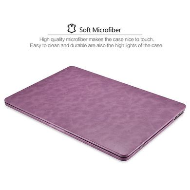 Шкіряна накладка iCarer Microfiber Leather Hard Case for MacBook Pro 13 (2016-2019) - Black (RMA133-BK), ціна | Фото