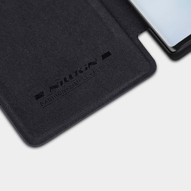 Кожаный чехол (книжка) Nillkin Qin Series для Samsung Galaxy Note 10 - Черный, цена | Фото