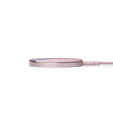 Беспроводная зарядка Native Union Drop Marquetry Wireless Charger Rose (DROP-ROSE-MARQ-V2), цена | Фото