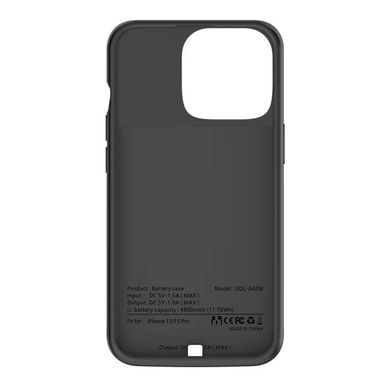 Чехол-аккумулятор AmaCase для iPhone 13 Pro Max 4500 mAh - Black, цена | Фото