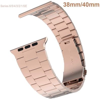 Металлический ремешок STR Slim 3-Bead Steel Band for Apple Watch 38/40/41 mm (Series SE/7/6/5/4/3/2/1) - Silver, цена | Фото