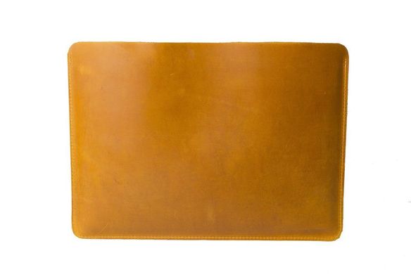 Шкіряний чохол Handmade Sleeve для MacBook 12/Air/Pro/Pro 2016 - жовтий (03017), ціна | Фото