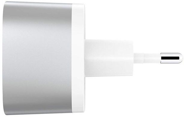 Сетевое зарядное устройство Belkin Home Quick Charger (18W) USB 3.0A, USB-C, 1.2m, silver, цена | Фото