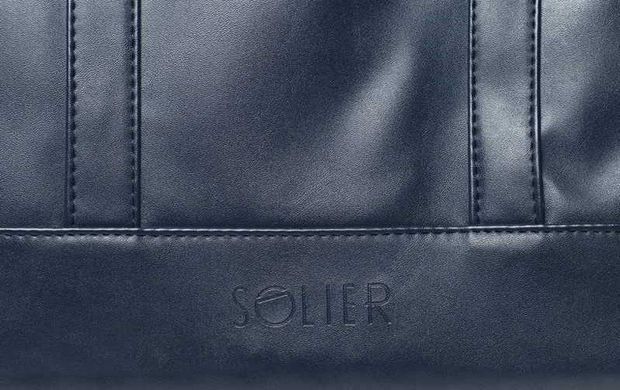 Сумка для ноутбука на плече синя Solier S04, ціна | Фото