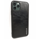 Чохол Mutural Leather Design Case for iPhone 11 Pro - Black, ціна | Фото 1