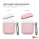 Чохол з карабіном для Apple AirPods AHASTYLE Two Color Silicone Case with Carabiner for Apple AirPods - Yellow/Mint Green (AHA-01460-YYM), ціна | Фото 2
