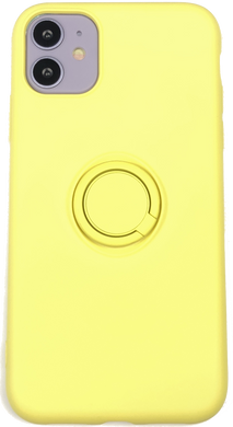 Чехол с кольцом-держателем MIC Ring Holder для IPhone 11 - Yellow, цена | Фото