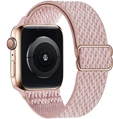 Тканинний ремінець STR Buckle Solo Loop for Apple Watch 41/40/38 mm (Series SE/7/6/5/4/3/2/1) - Wine Red, ціна | Фото