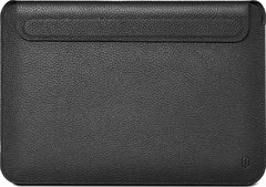 Кожаный чехол-папка WIWU Genuine Leather Laptop Sleeve for MacBook Pro 13 (2016-2020) / Air 13 (2018-2020) - Black1, цена | Фото