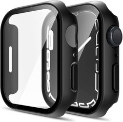 Чехол с защитным стеклом STR для Apple Watch 41 mm (Series 7) - Black