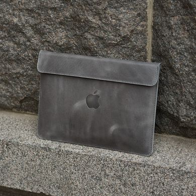 Кожаный чехол ручной работы INCARNE KLOUZ для MacBook Pro 14 (2021 | 2023) M1 | M2 | M3 - Черний, цена | Фото