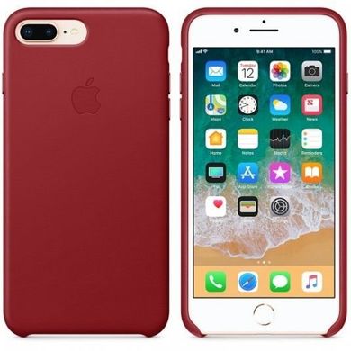 Кожаный чехол Apple iPhone 8/7 Plus Leather Case - Bright Orange (MRGD2), цена | Фото