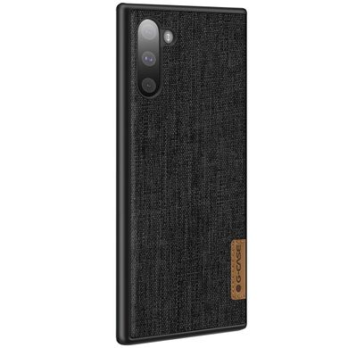 Накладка G-Case Textiles Dark series для Samsung Galaxy Note 10 - Чорний, ціна | Фото