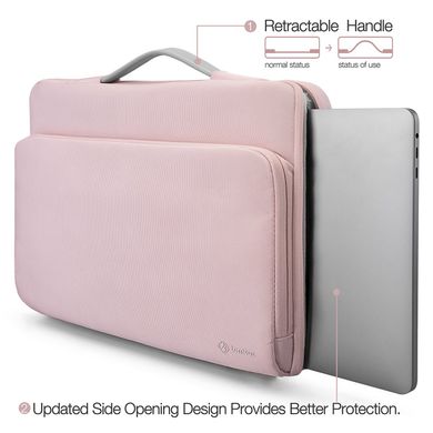 Чохол-сумка tomtoc Laptop Briefcase for MacBook Air 13 (2012-2017) / Pro Retina 13 (2012-2015) - Pink (A14-C02C), ціна | Фото