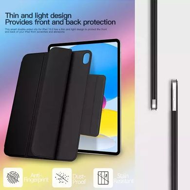 Магнитный силиконовый чехол-книжка STR Buckles Magnetic Case for iPad 10th Gen 10.9 (2022) - Black, цена | Фото