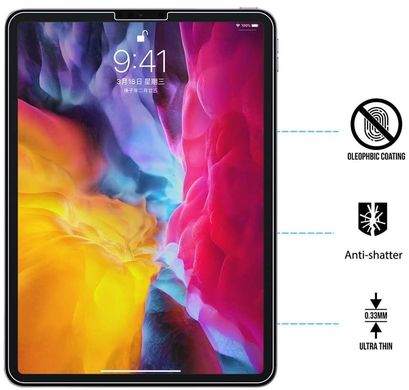 Захисне скло MIC Tempered Glass Protector for iPad Pro 11 (2018 | 2020 | 2021) / Air 4 (2020), ціна | Фото
