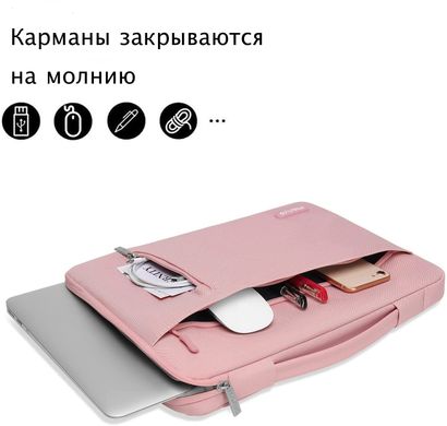 Чехол-сумка Mosiso Briefcase Sleeve 2 for MacBook 13-14" - Baby Pink, цена | Фото