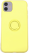Чехол с кольцом-держателем MIC Ring Holder для IPhone 11 - Yellow, цена | Фото 1