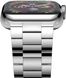 Металевий ремінець STR Slim 3-Bead Steel Band for Apple Watch 38/40/41 mm (Series SE/7/6/5/4/3/2/1) - Silver, ціна | Фото 3