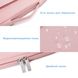 Чехол-сумка Mosiso Briefcase Sleeve 2 for MacBook 13-14" - Baby Pink, цена | Фото 5