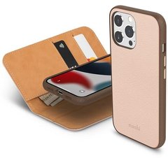 Чехол-книжка Moshi Overture Case with Detachable Magnetic Wallet for iPhone 13 Pro - Luna Pink (99MO133303), цена | Фото