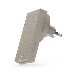 Зарядное устройство Native Union Smart Charger 2-Port USB Fabric Taupe (SMART-2-TAU-FB-INT), цена | Фото