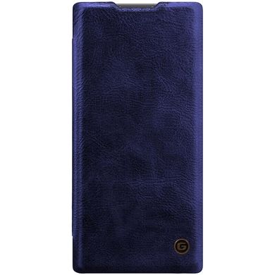 Шкіряний чохол книжка G-Case Vintage Business Series для Samsung Galaxy Note 10 - Синій, ціна | Фото