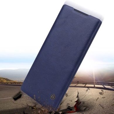 Шкіряний чохол книжка G-Case Vintage Business Series для Samsung Galaxy Note 10 - Синій, ціна | Фото