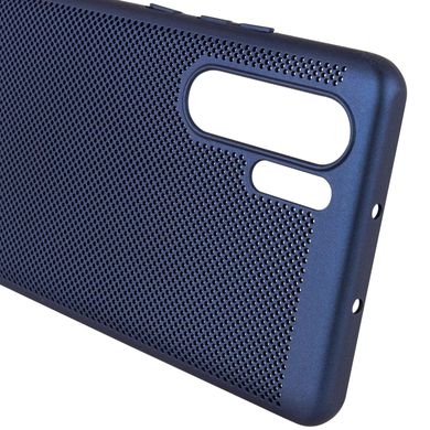 Ультратонкий дышащий чехол Grid case для Huawei P30 Pro - Темно-синий, цена | Фото
