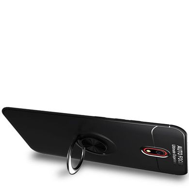 TPU чехол Deen ColorRing под магнитный держатель для Xiaomi Redmi 8a - Черный / Черный, цена | Фото