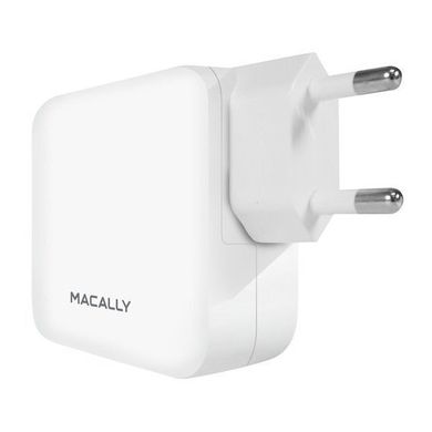 Блок живлення Macally 24W 2 port USB-C/USB-A WALL CHARGER (HOME24UC-EU), ціна | Фото