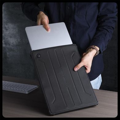 Протиударний чохол-папка Nillkin Bumper Frosted Laptop Sleeve for MacBook 13-14 inch - Black, ціна | Фото