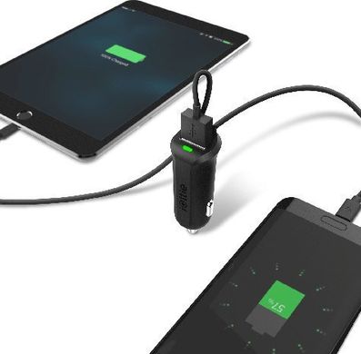 Автомобильное зарядное устройство iOttie RapidVolt Mini Car Charger with Micro USB Cable for iPhones and Android Smartphones, цена | Фото