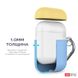 Чохол з карабіном для Apple AirPods AHASTYLE Two Color Silicone Case with Carabiner for Apple AirPods - Yellow/Mint Green (AHA-01460-YYM), ціна | Фото 3