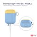 Чехол с карабином для Apple AirPods AHASTYLE Two Color Silicone Case with Carabiner for Apple AirPods - Yellow/Mint Green (AHA-01460-YYM), цена | Фото 4