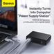 Зарядное устройство с PowerBank Baseus Power Station 2 in 1 10000 mAh 45W + Cable Type-C to Type-C 60W (1m) (black), цена | Фото 6