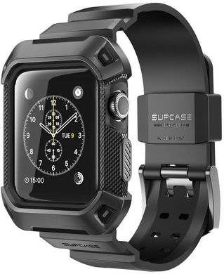 Ремешок SUPCASE for Apple Watch 42 mm [Unicorn Beetle Pro] - Black, цена | Фото