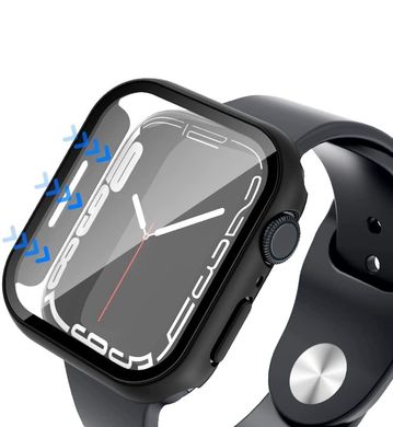 Чехол с защитным стеклом STR для Apple Watch 45 mm (Series 7 | 8 | 9) - Прозрачный, цена | Фото