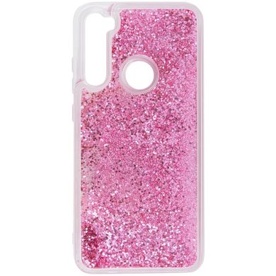 TPU+PC чохол Sparkle (glitter) для Xiaomi Redmi Note 8 - Рожевий, ціна | Фото