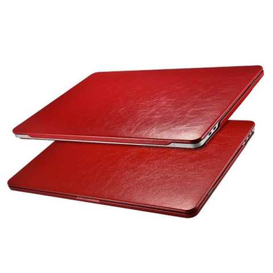 Кожаный чехол-накладка iCarer Microfiber Slim Series for MacBook Air 13 (2018-2020) - Red, цена | Фото
