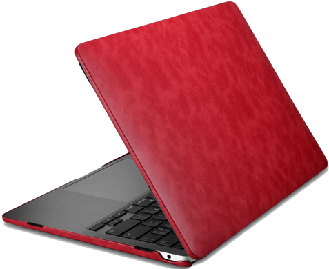 Шкіряний чохол-накладка iCarer Microfiber Slim Series for MacBook Air 13 (2018-2020) - Red, ціна | Фото