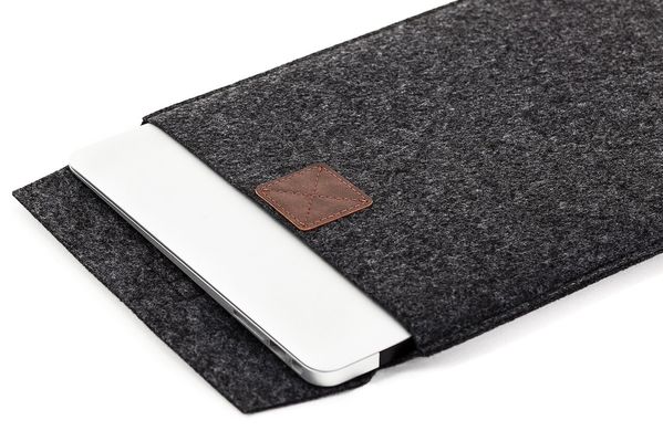 Чехол-конверт Gmakin для MacBook 12 - Black (GM17-12), цена | Фото