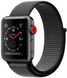 Apple Watch Series 3 (GPS + LTE) 38mm Space Gray Aluminum Case with Dark Olive Sport Loop, цена | Фото 1