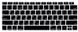 Накладка на клавіатуру STR для MacBook Air 13 (2018-2019) - Чорна US (з російськими буквами), ціна | Фото 1