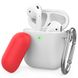 Чехол с карабином для Apple AirPods AHASTYLE Two Color Silicone Case with Carabiner for Apple AirPods - Yellow/Mint Green (AHA-01460-YYM), цена | Фото 1