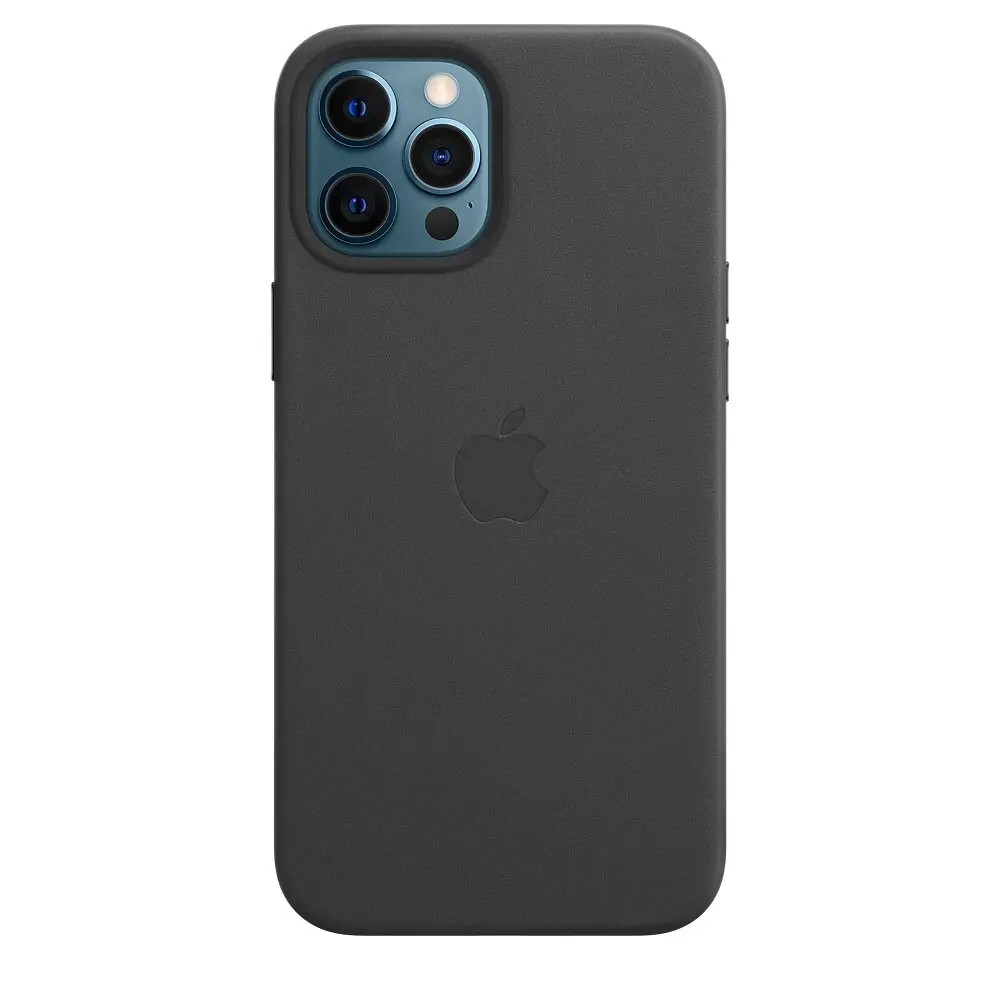 Чехол STR Leather Case for iPhone 12/12 Pro (с MagSafe) - Black
