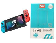 Гидрогелевая пленка на экран STR Nintendo Switch - Прозрачная, цена | Фото