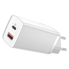 Зарядное устройство Baseus GaN2 Lite Quick Charger 65W (1 Type-C + 1 USB) - Black (CCGAN2L-B01), цена | Фото