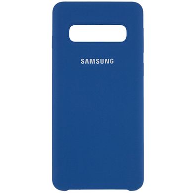 Чехол Silicone Cover (AA) для Samsung Galaxy S10 - Синий / Air Force Blue, цена | Фото
