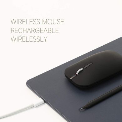 Коврик для мыши в комплекте с мышей и с беспроводной зарядкой для смартфона POUT HANDS 3 PRO COMBO - Rose Beige (POUT-01601RB), цена | Фото